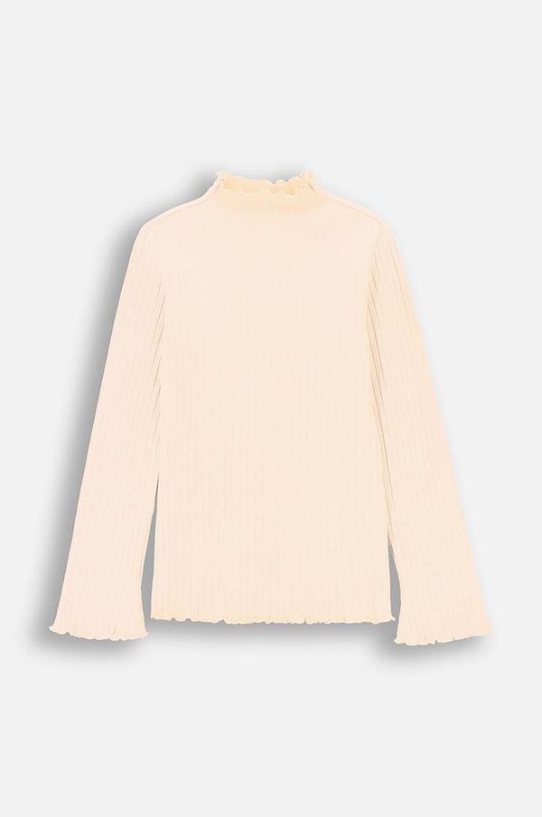 Coccodrillo Dječji džemper Coccodrillo boja: bež, lagani, RODEO GIRL JUNIOR