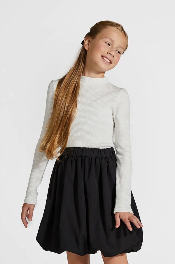 Coccodrillo Dječji džemper Coccodrillo boja: bijela, lagani, ELEGANT PARTY GIRL