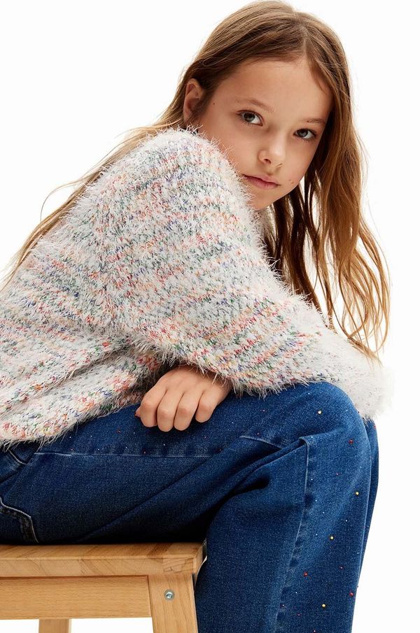 Desigual Dječji džemper Desigual MICKEY MOUSE boja: siva, 24WGJF03