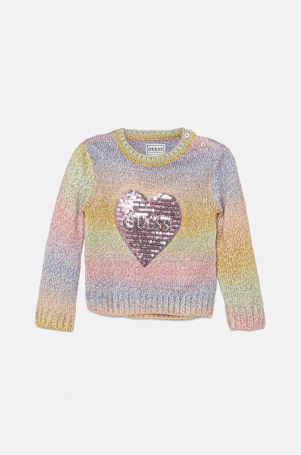 Guess Dječji džemper Guess boja: ljubičasta, K4YR02 Z3G50