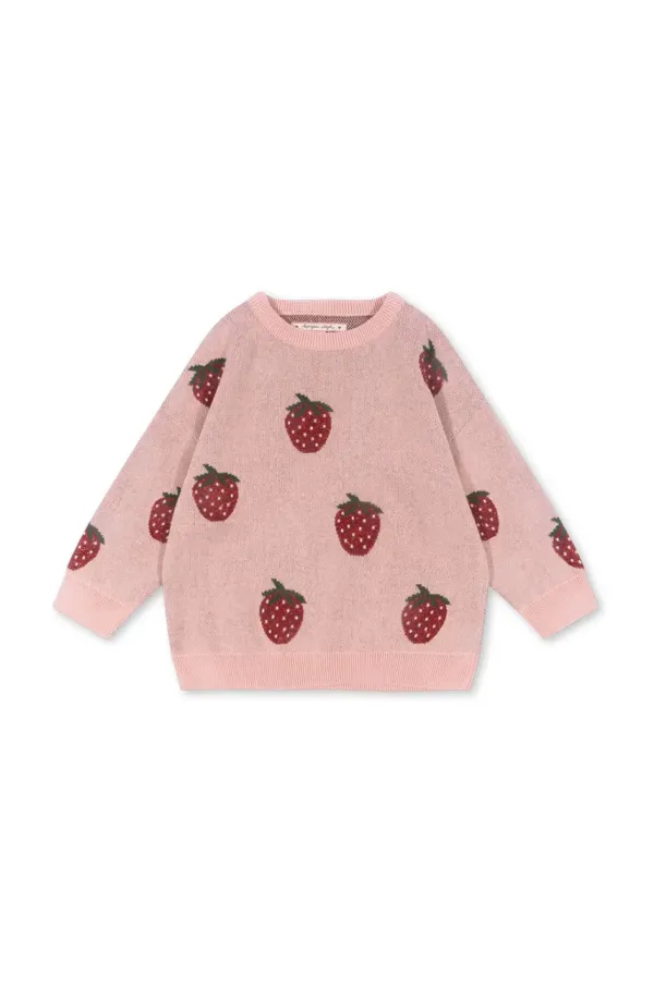 Konges Sløjd Dječji džemper Konges Sløjd LAPIS LUREX KNIT BLOUSE boja: ružičasta, KS102260