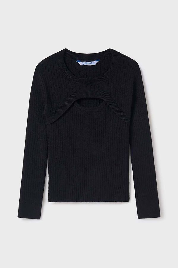 Mayoral Dječji džemper Mayoral boja: crna, lagani, 7308