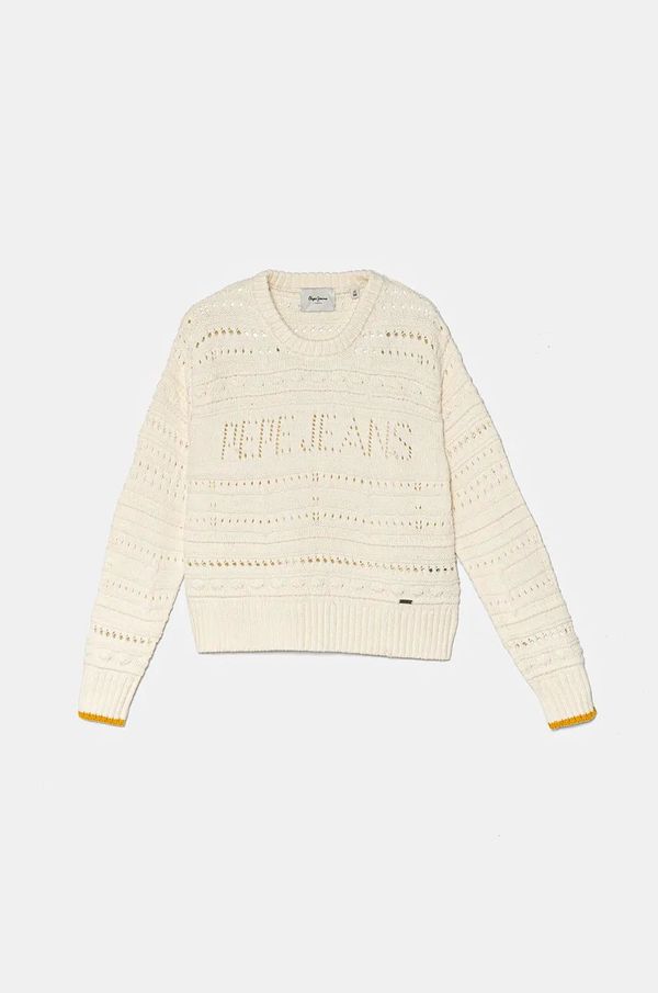 Pepe Jeans Dječji džemper Pepe Jeans WINSLET boja: bež, lagani, PG701095