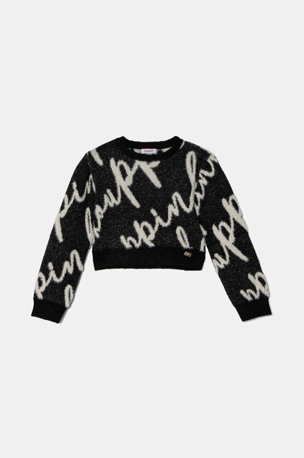 Pinko Up Dječji džemper Pinko Up boja: crna, topli, F4PIJGJP019