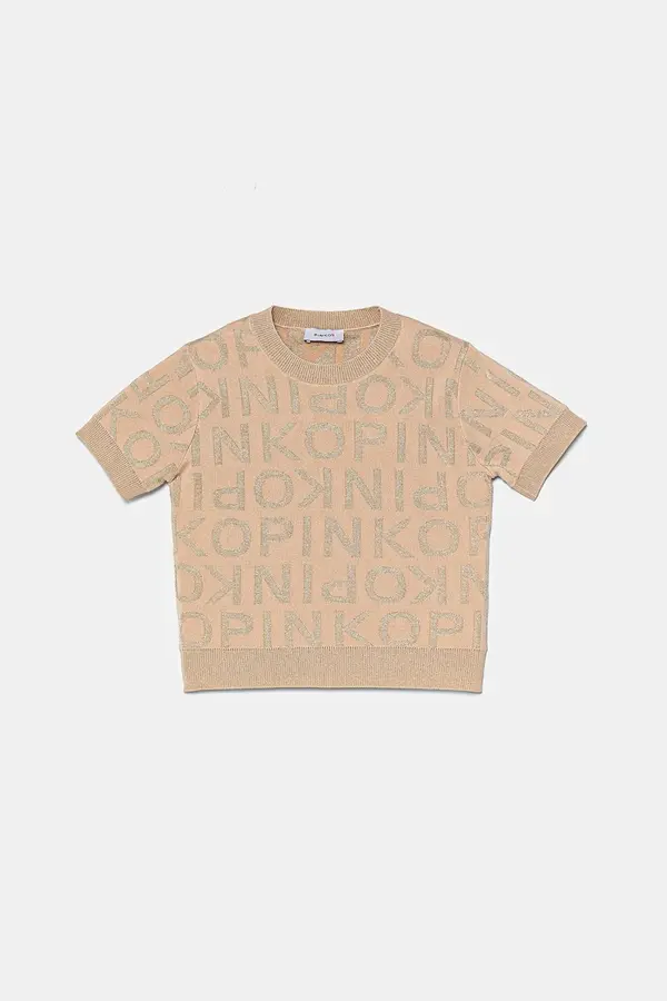 Pinko Up Dječji džemper Pinko Up boja: narančasta, lagani, KFMA006.C.TV073