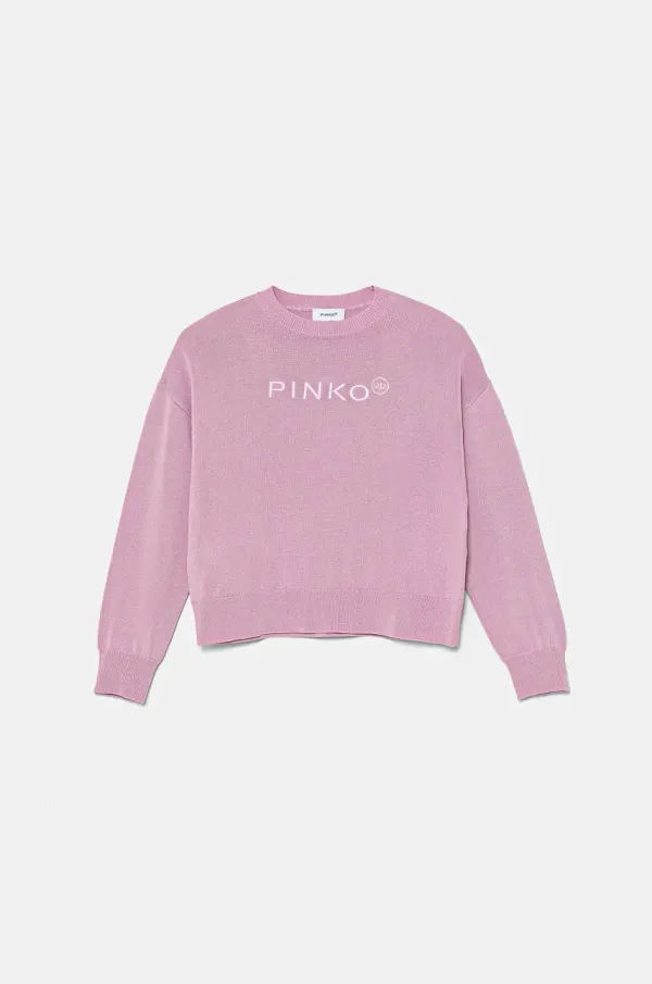 Pinko Up Dječji džemper Pinko Up boja: ružičasta, lagani, KFMA007.C.FL073