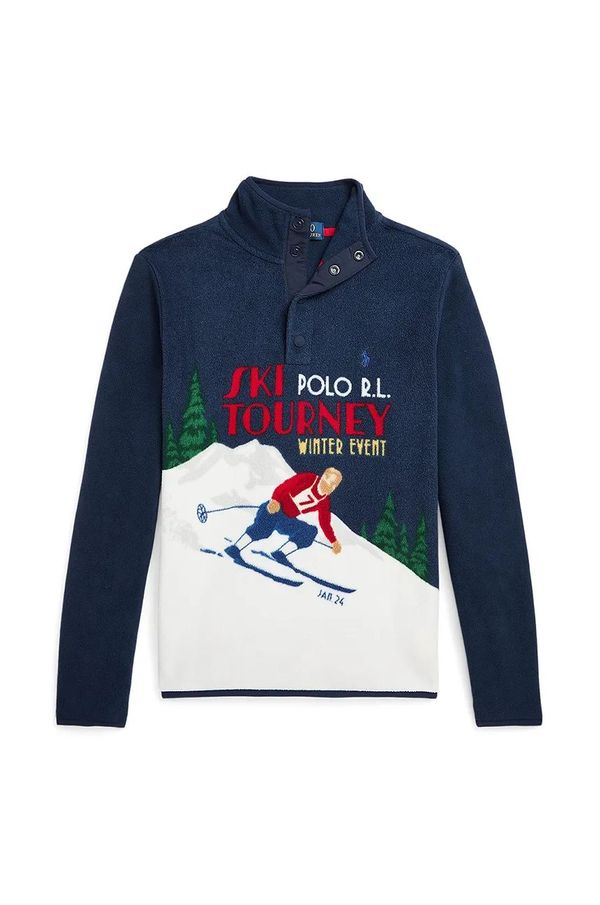 Polo Ralph Lauren Dječji džemper Polo Ralph Lauren boja: tamno plava, 323953037001