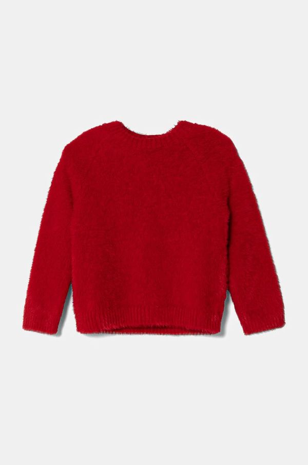 United Colors of Benetton Dječji džemper United Colors of Benetton boja: crvena, 19BAG100Q