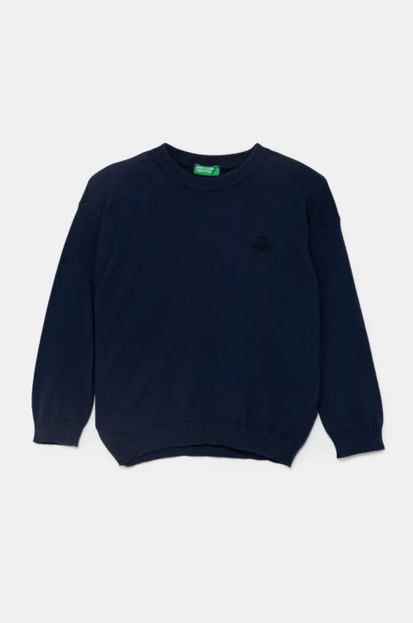 United Colors of Benetton Dječji džemper United Colors of Benetton boja: tamno plava, lagani, 1098G100U