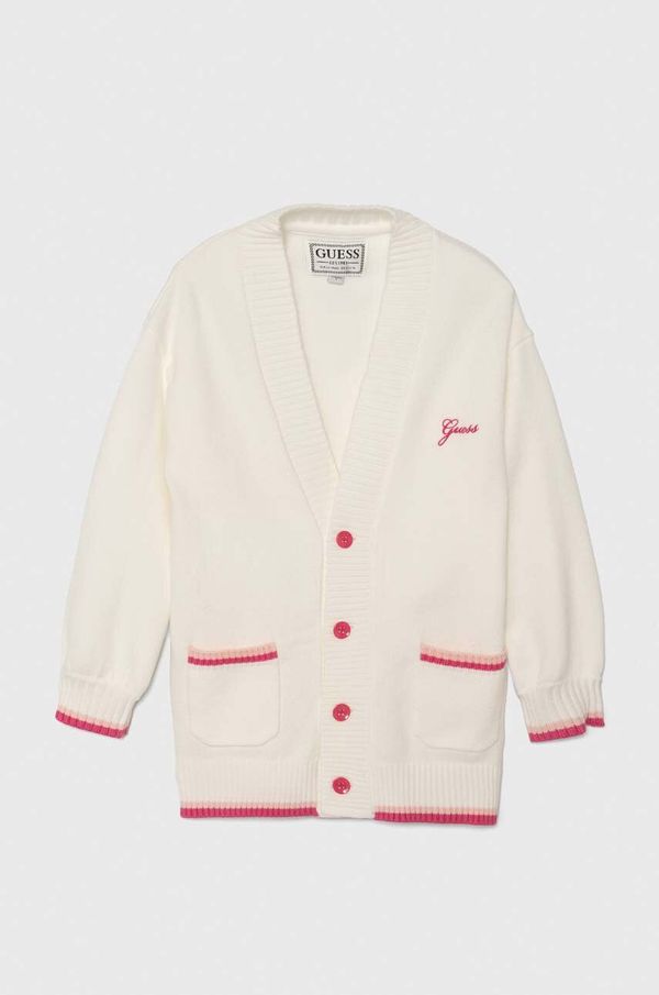 Guess Dječji kardigan Guess boja: bijela, lagani, J4YR04 Z3GS0