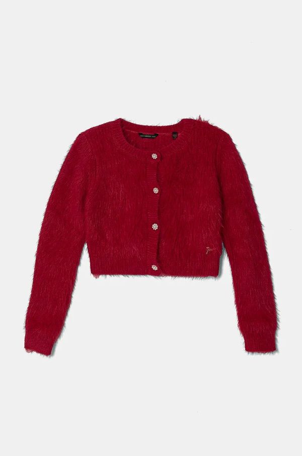 Guess Dječji kardigan Guess boja: bordo, J4BR05 Z3IA0