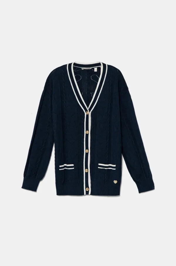 Guess Dječji kardigan Guess boja: tamno plava, lagani, J5RR03 Z2BB0