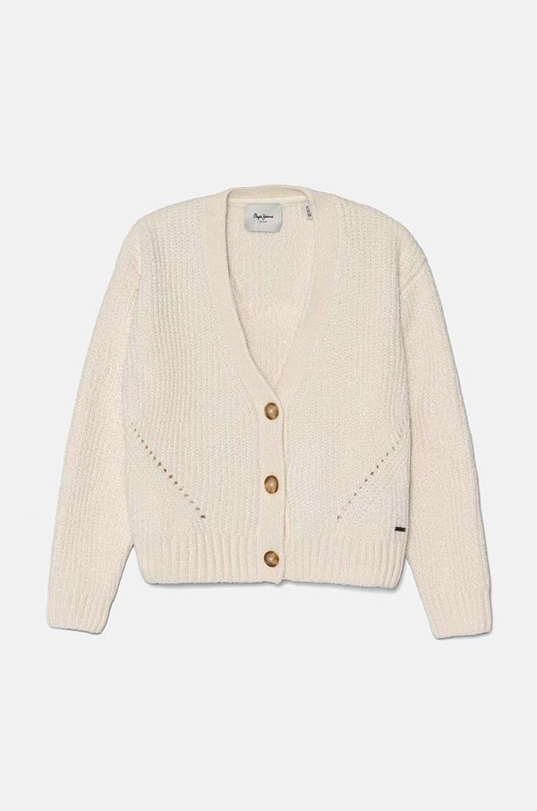 Pepe Jeans Dječji kardigan Pepe Jeans WILLOW CARDIGAN boja: bež, topli, PG701082