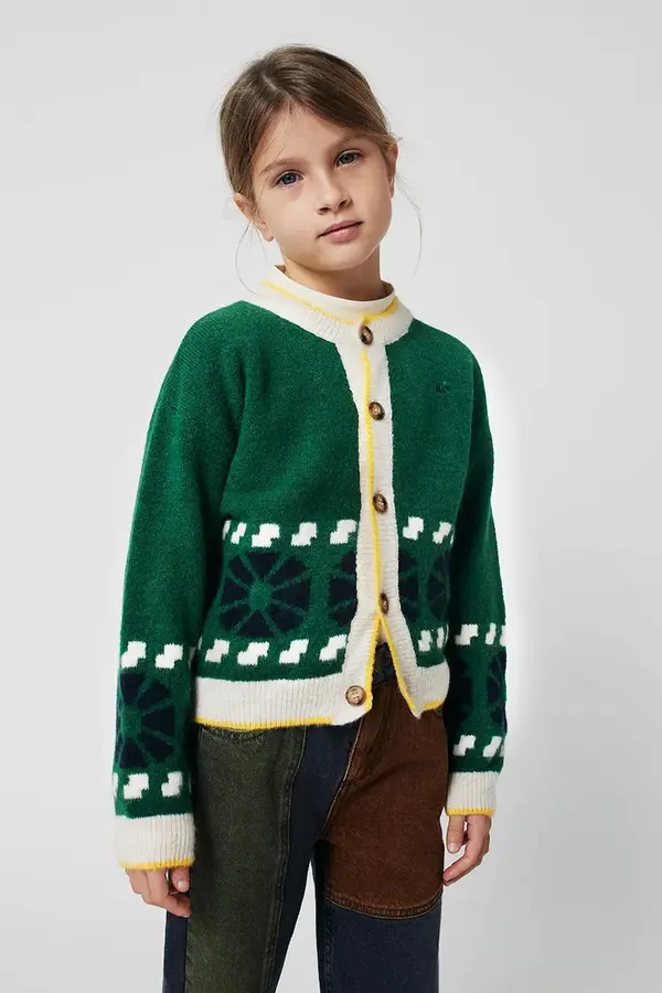 Bobo Choses Dječji kardigan s dodatkom vune Bobo Choses Kaleidoscope