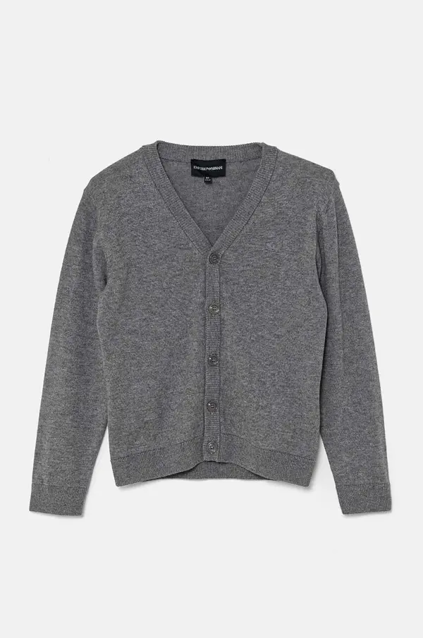 Emporio Armani Dječji kardigan s dodatkom vune Emporio Armani