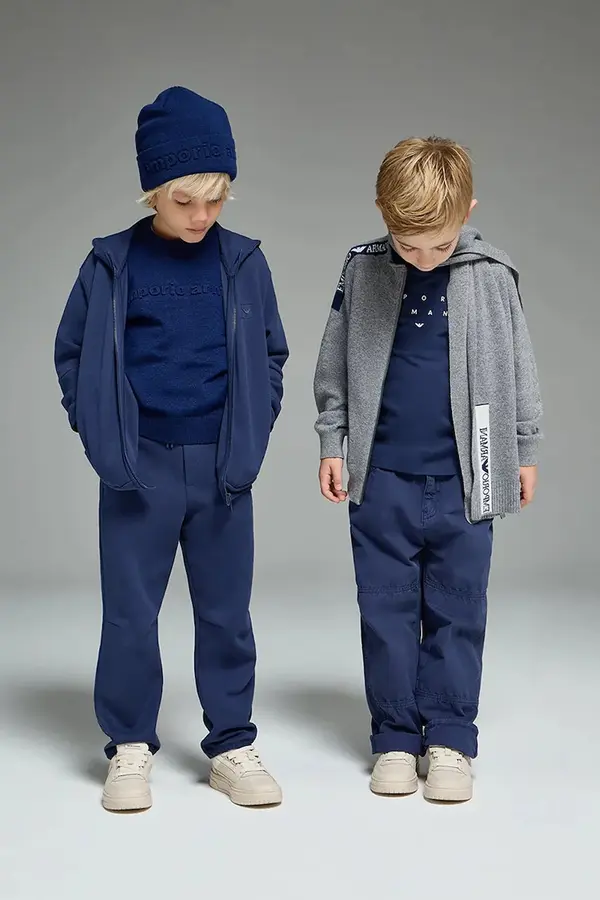 Emporio Armani Dječji kardigan s dodatkom vune Emporio Armani