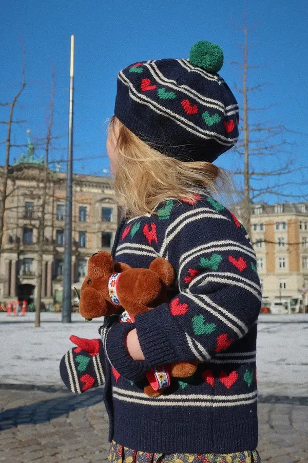 Konges Sløjd Dječji kardigan s dodatkom vune Konges Sløjd BELOU KNIT CARDIGAN