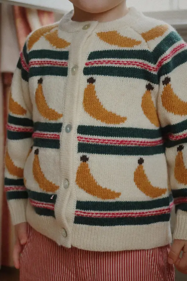 Konges Sløjd Dječji kardigan s dodatkom vune Konges Sløjd BILLI KNIT CARDIGAN