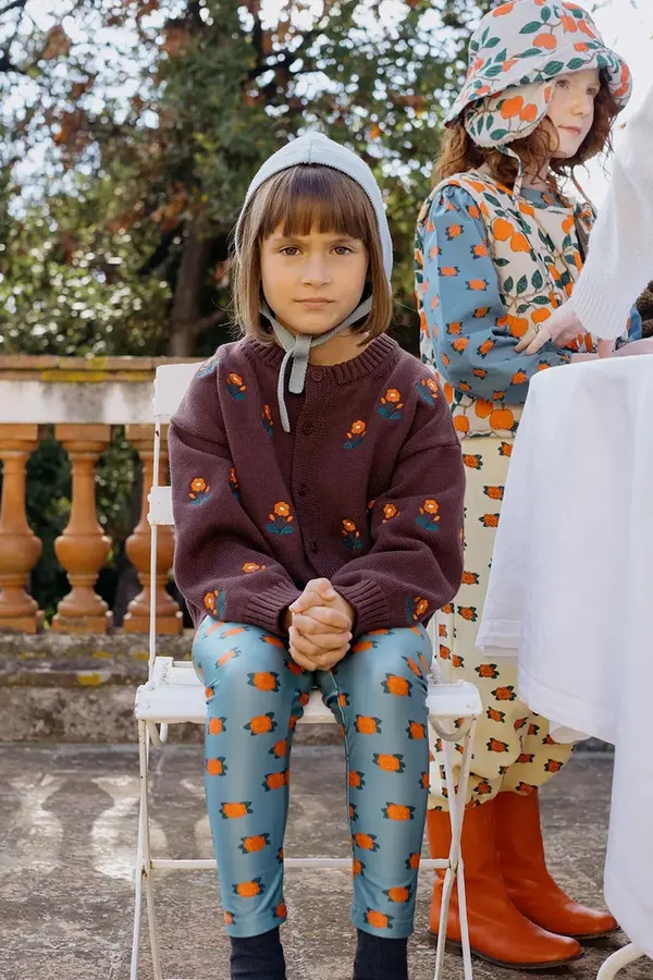 Tinycottons Dječji kardigan Tinycottons FLOWERS CARDIGAN