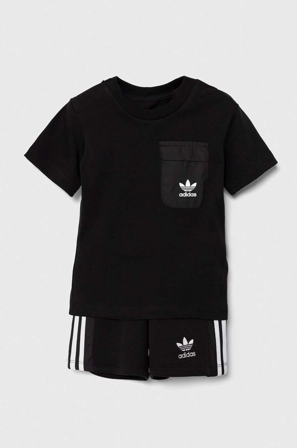 adidas Originals Dječji komplet adidas Originals SHORT TEE SET boja: crna, IX7509