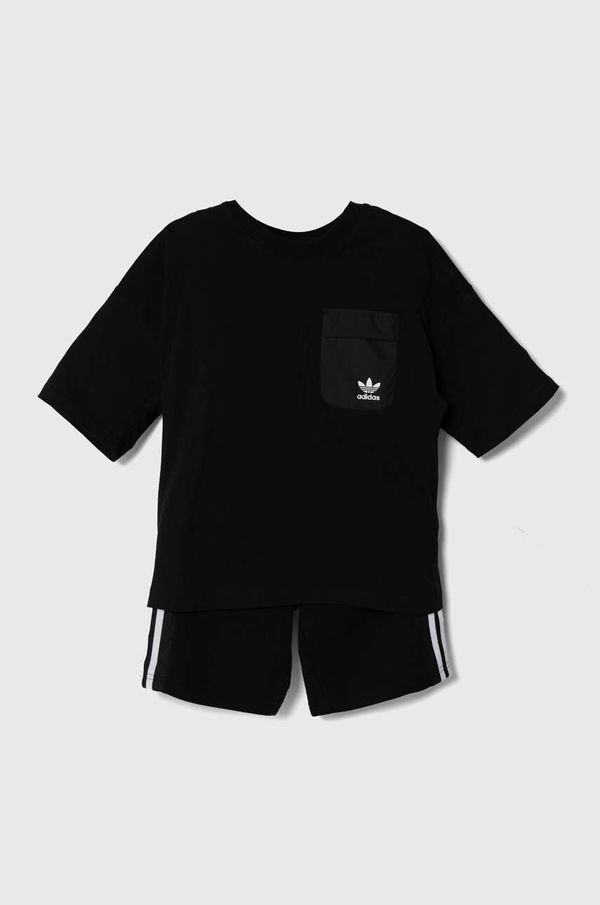 adidas Originals Dječji komplet adidas Originals SHORT TEE SET boja: crna, IY4817