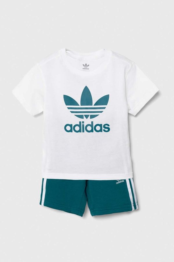 adidas Originals Dječji komplet adidas Originals SHORT TEE SET boja: zelena, JE1610