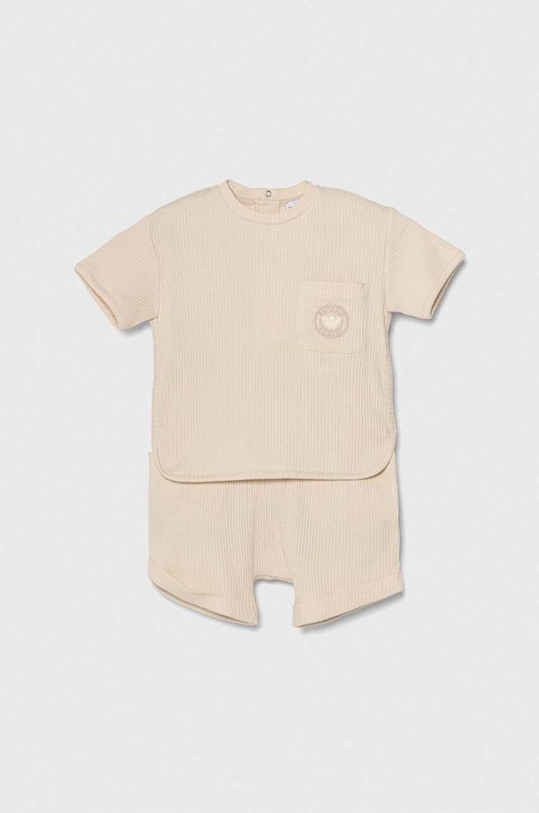 Emporio Armani Dječji komplet Emporio Armani boja: bež