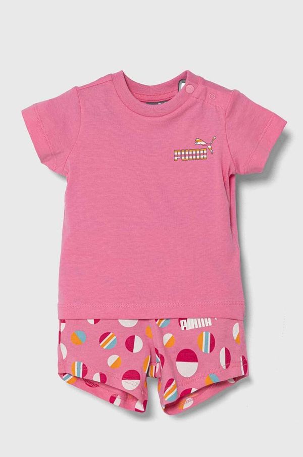 Puma Dječji komplet Puma ESS+ SUMMER CAMP Infants Set JS boja: ružičasta