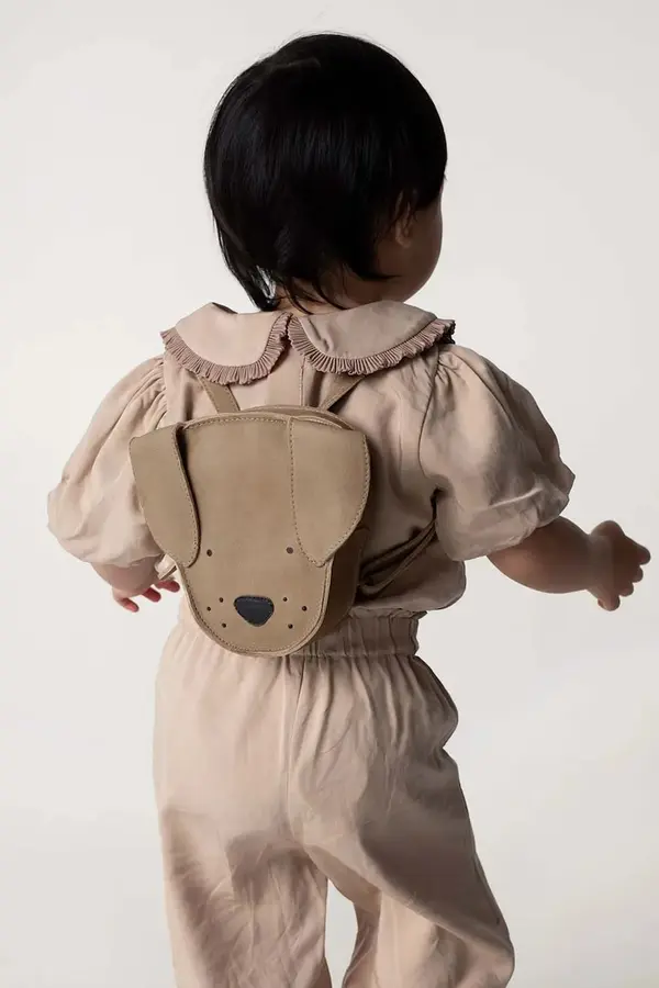 Donsje Dječji kožni ruksak Donsje Kapi Classic Backpack Dog