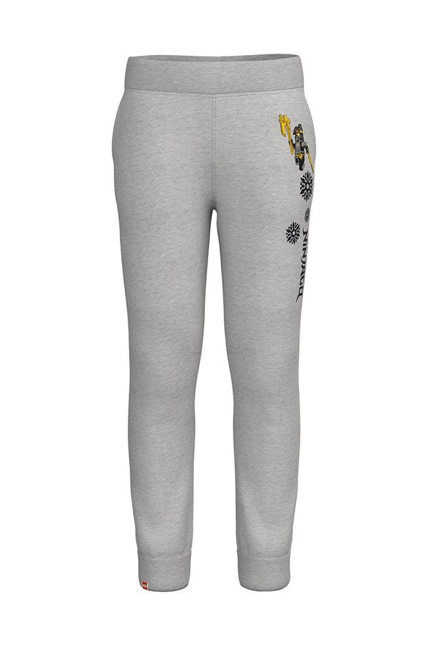 Lego Dječji pamućni dio trenirke Lego Wear boja: siva, s tiskom