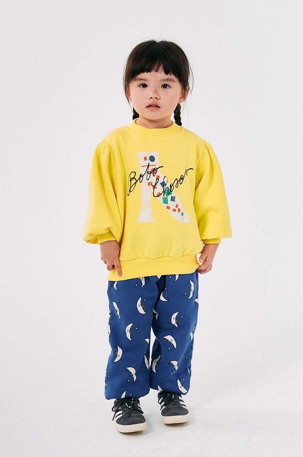 Bobo Choses Dječji pamučni donji dio trenirke Bobo Choses Beneath The Moon s uzorkom, 224AC080