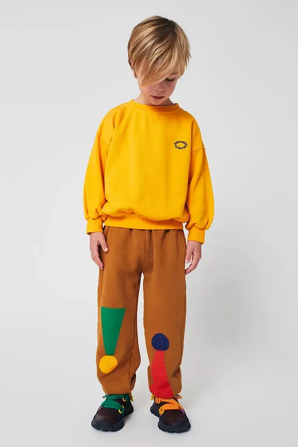 Bobo Choses Dječji pamučni donji dio trenirke Bobo Choses Chess Pawn