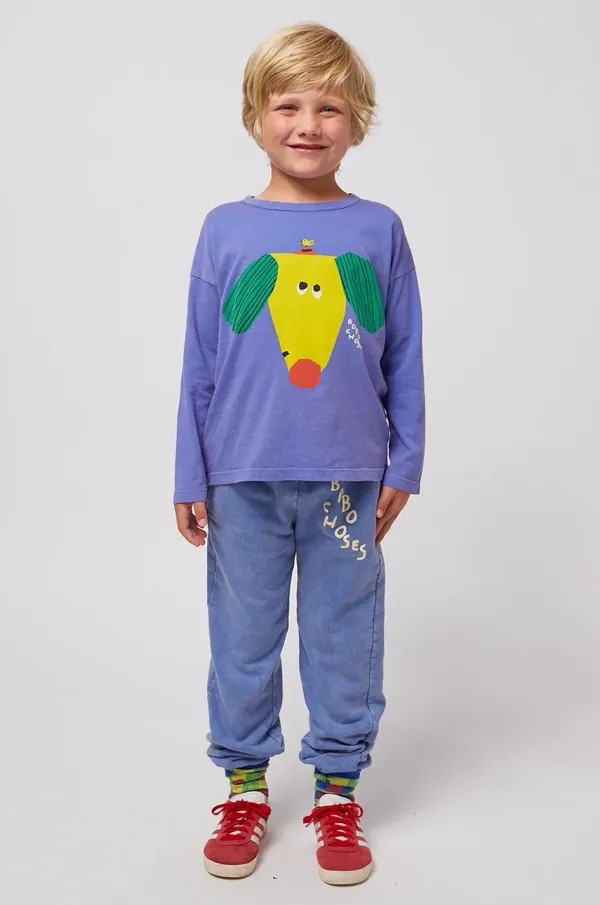 Bobo Choses Dječji pamučni donji dio trenirke Bobo Choses s tiskom, 125AC077