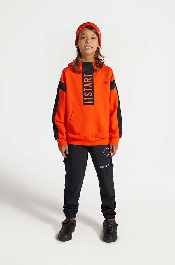 Coccodrillo Dječji pamučni donji dio trenirke Coccodrillo boja: crna, bez uzorka, DIGITAL BOY JUNIOR