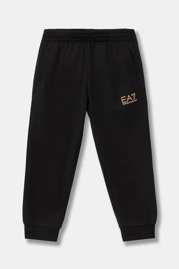 EA7 Emporio Armani Dječji pamučni donji dio trenirke EA7 Emporio Armani