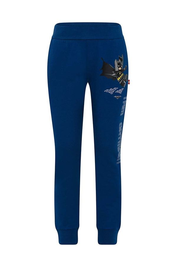 Lego Dječji pamučni donji dio trenirke Lego boja: tamno plava, s tiskom