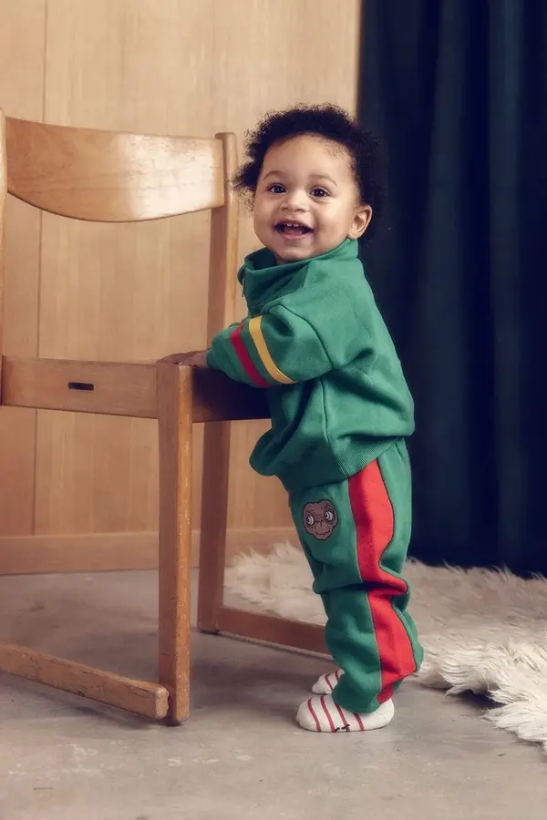 Mini Rodini Dječji pamučni donji dio trenirke Mini Rodini E.T.