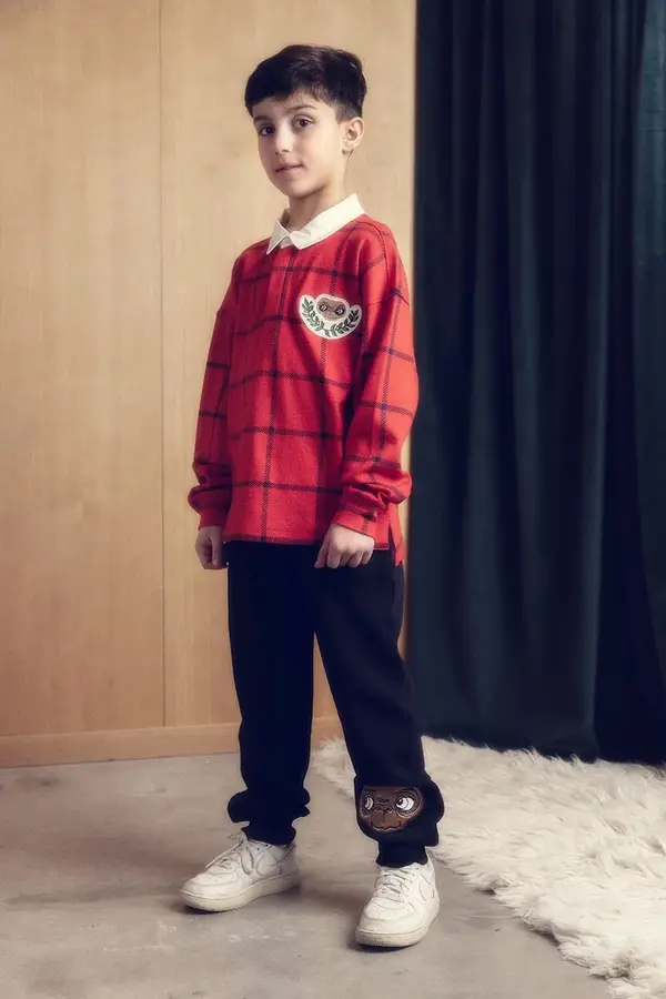 Mini Rodini Dječji pamučni donji dio trenirke Mini Rodini E.T.