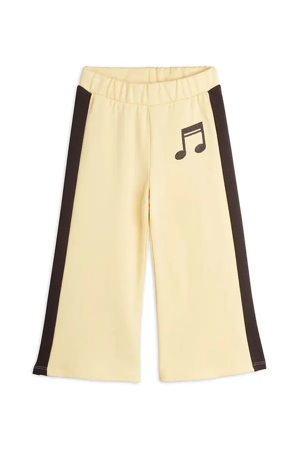 Mini Rodini Dječji pamučni donji dio trenirke Mini Rodini Note