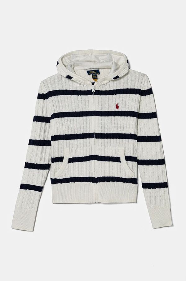 Polo Ralph Lauren Dječji pamučni kardigan Polo Ralph Lauren boja: bijela, 313956836001