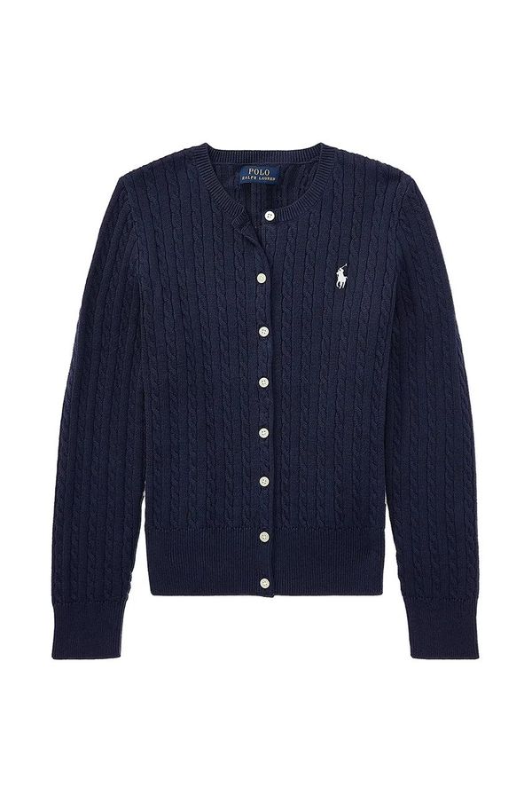 Polo Ralph Lauren Dječji pamučni kardigan Polo Ralph Lauren boja: tamno plava, 313543047011
