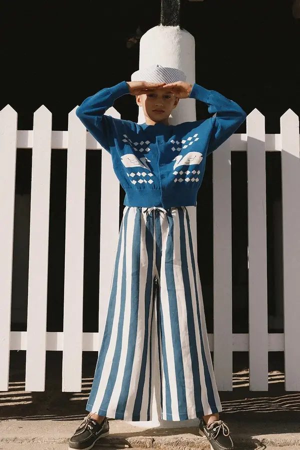 Tinycottons Dječji pamučni kardigan Tinycottons SWANS DIAMONDS CARDIGAN