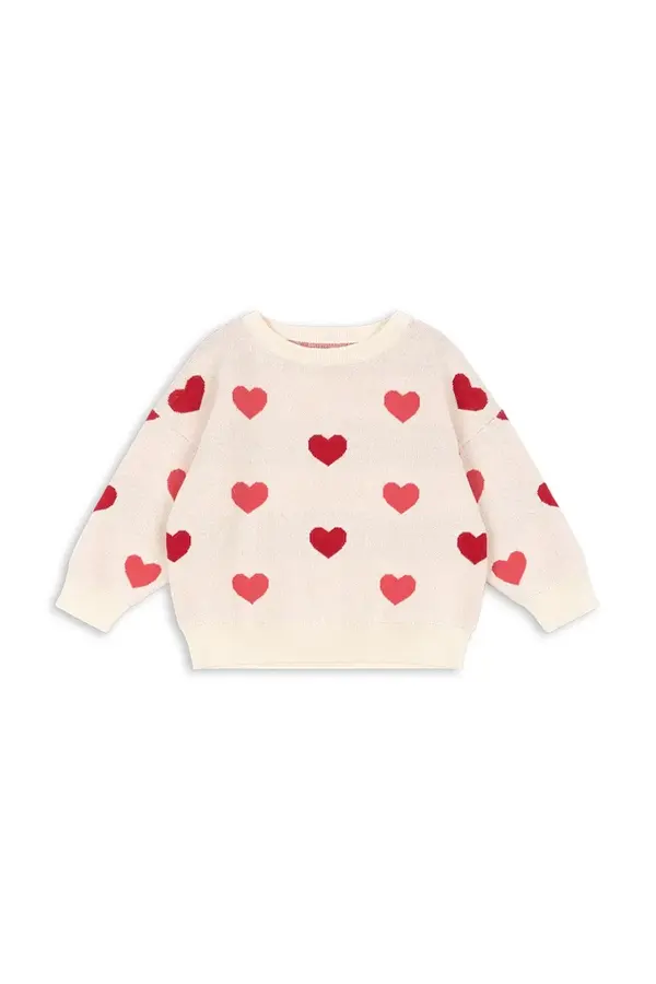 Konges Sløjd Dječji pamučni pulover Konges Sløjd LAPIS KNIT SWEATER GOTS