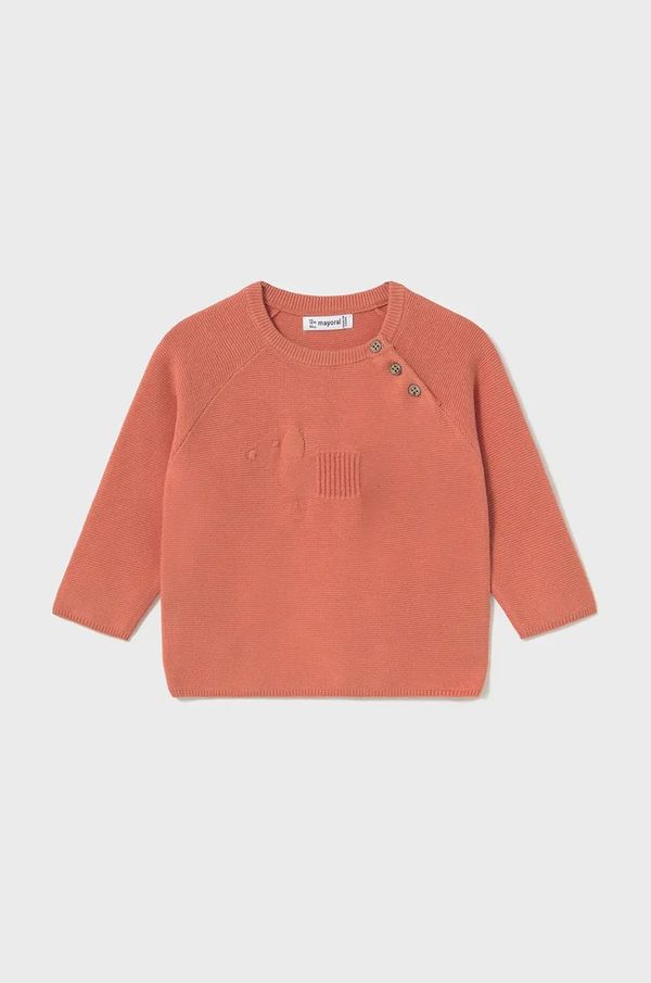 Mayoral Dječji pamučni pulover Mayoral boja: narančasta, 1302