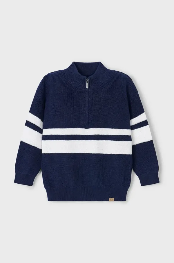 Mayoral Dječji pamučni pulover Mayoral boja: tamno plava, 3368