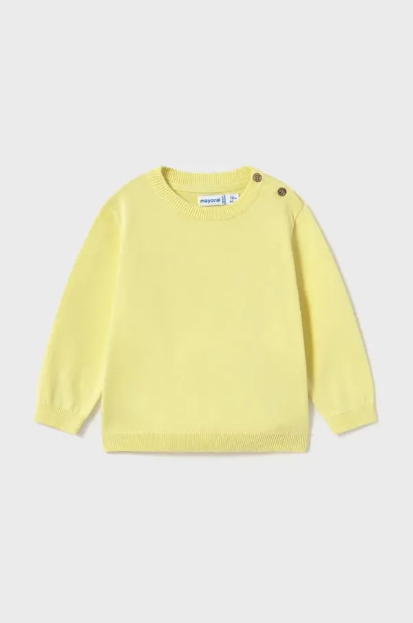 Mayoral Dječji pamučni pulover Mayoral boja: žuta, 303