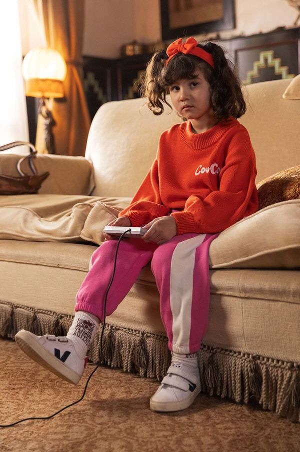 Mini Rodini Dječji pamučni pulover Mini Rodini Coucou boja: narančasta, 2472010442