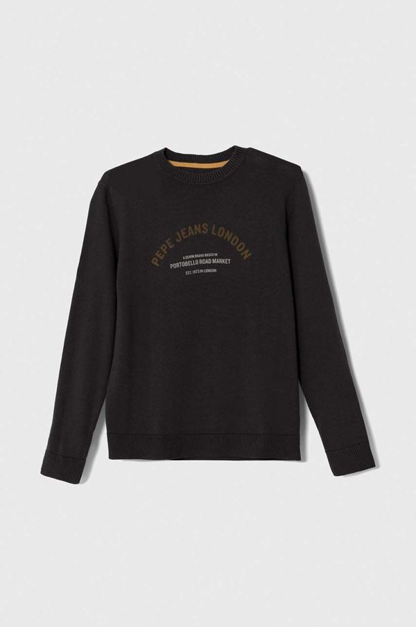Pepe Jeans Dječji pamučni pulover Pepe Jeans boja: siva, lagani