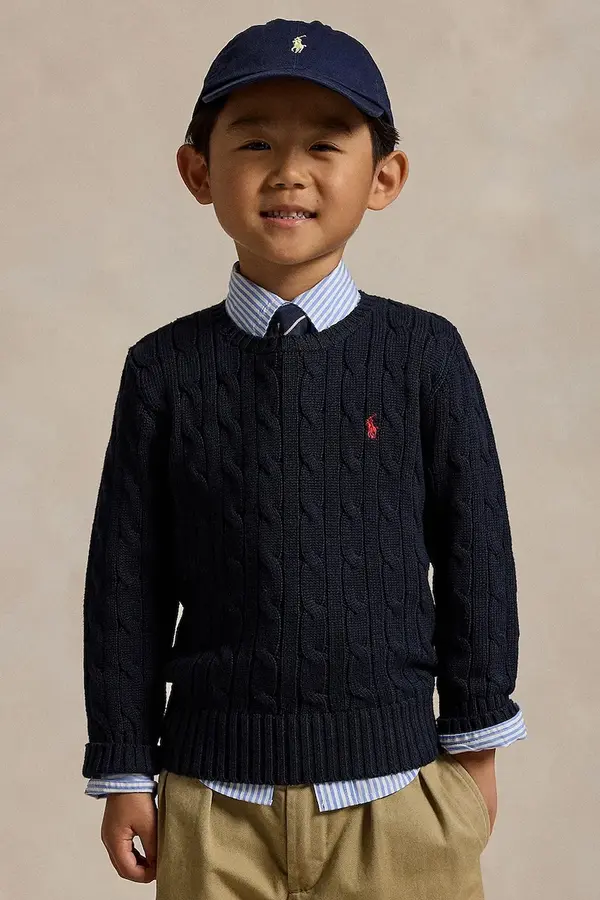 Polo Ralph Lauren Dječji pamučni pulover Polo Ralph Lauren