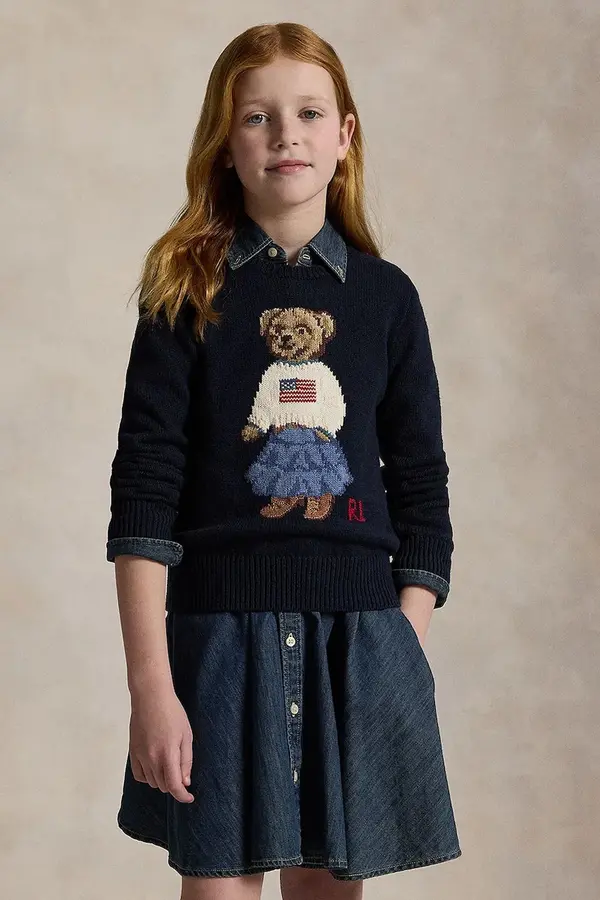 Polo Ralph Lauren Dječji pamučni pulover Polo Ralph Lauren